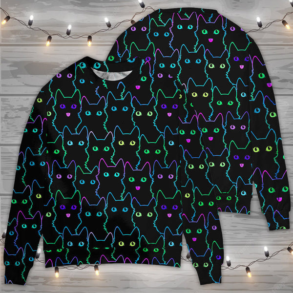 Cat Cute Little Kitten Neon 3D All Over Print | Adult | HP3053