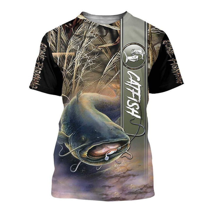 Cat Fish Camo 3D All Over Print | For Men & Women | Adult | HT2547-BehighStyle