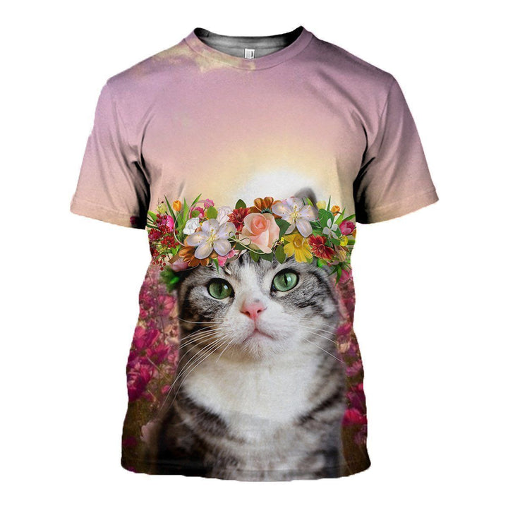 Cat Flower Printed International 3D All Over Print | For Men & Women | Adult | HP648-BehighStyle