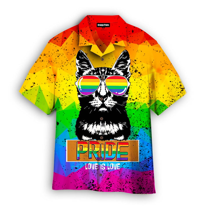 Cat Happy Pride Day Aloha Hawaiian Shirt | For Men & Women | HW902-BehighStyle