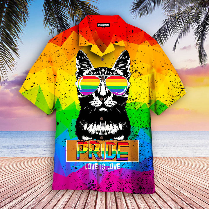 Cat Happy Pride Day Aloha Hawaiian Shirt | For Men & Women | HW902-BehighStyle