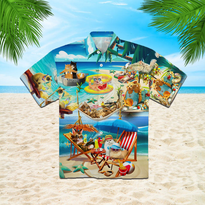 Cat Hawaiian Shirt | For Men & Women | HW1009-BehighStyle