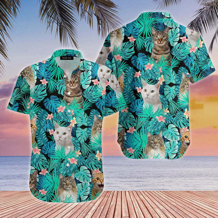 Cat Hawaiian Shirt | For Men & Women | HW5017-BehighStyle