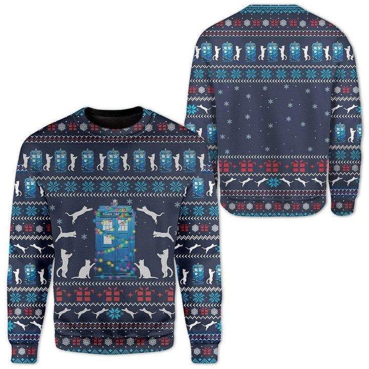 Cat Jumper Ugly Christmas Sweater | For Men & Women | Adult | US1316-BehighStyle