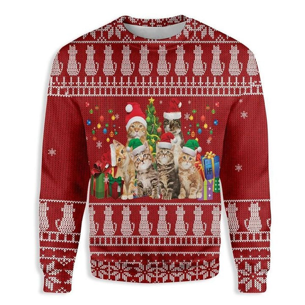 Cat Lovers Ugly Christmas Sweater | Adult | US2116