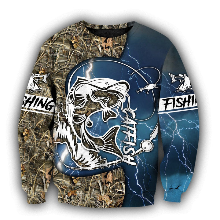 Catfish Fishing Blue 3D All Over Print | For Men & Women | Adult | HP124-BehighStyle