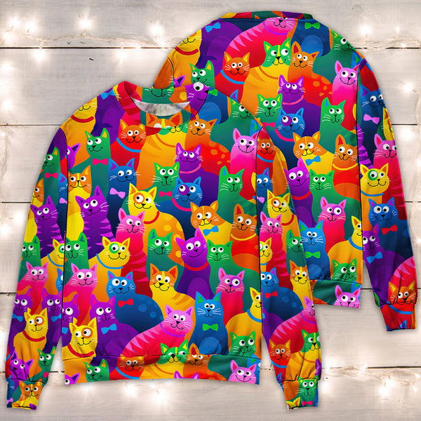 Cats Funny Colorful Style 3D All Over Print | Adult | HP3039