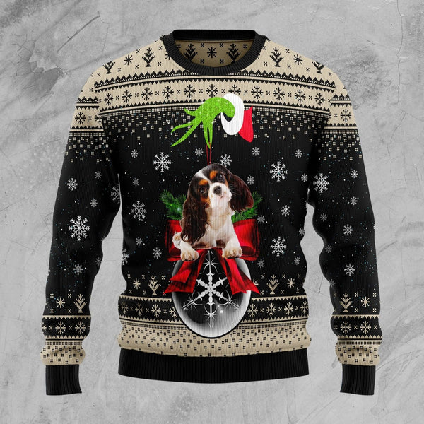 Cavalier King Charles Spaniel Xmas Ball Ugly Christmas Sweater | For Men & Women | Adult | US1077-BehighStyle