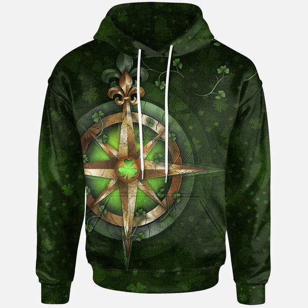 Celtic Irish Compass Shamrock Irish St Patrick's Day 3D All Over Print | For Men & Women | Adult | HT3291-BehighStyle