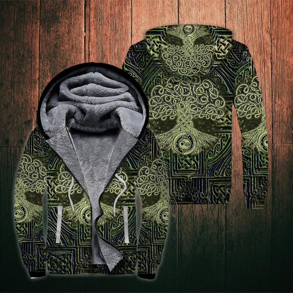 Celtic Tree Of Life Irish St Patrick's Day Fleece Zip Hoodie All Over Print | For Men & Women | FZ134-BehighStyle