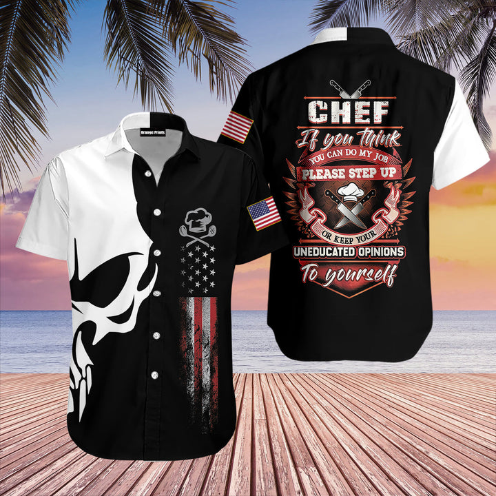 Chef Proud Skull Hawaiian Shirt | For Men & Women | HW1878-BehighStyle