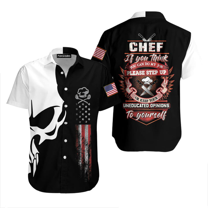 Chef Proud Skull Hawaiian Shirt | For Men & Women | HW1878-BehighStyle