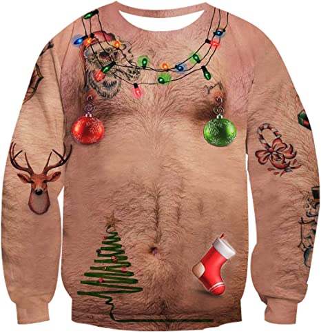 Chest Hair Ugly Christmas Sweater | Adult | US1885