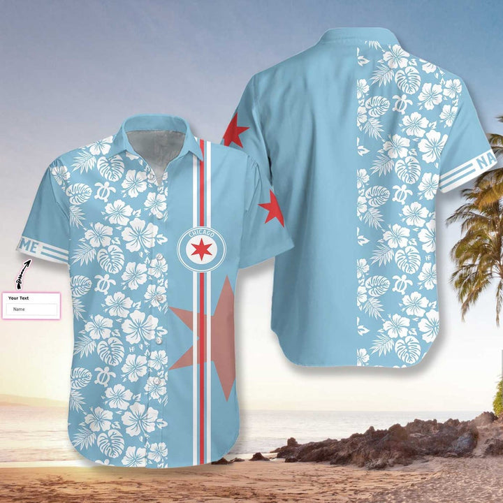 Chicago Custom Name Hawaiian Shirt | For Men & Women | HN615-BehighStyle