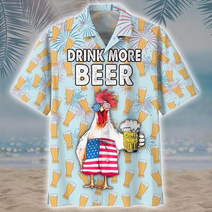 Chicken Beer Aloha Hawaiian Shirt | For Men & Women | HW869-BehighStyle