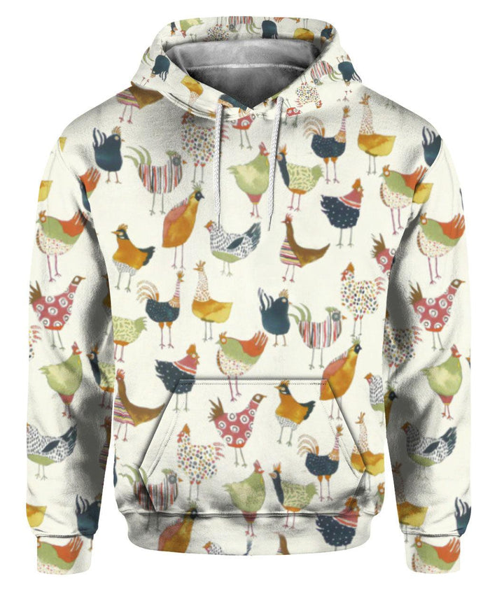 Chicken Design 3D All Over Print | For Men & Women | Adult | HP1271-BehighStyle