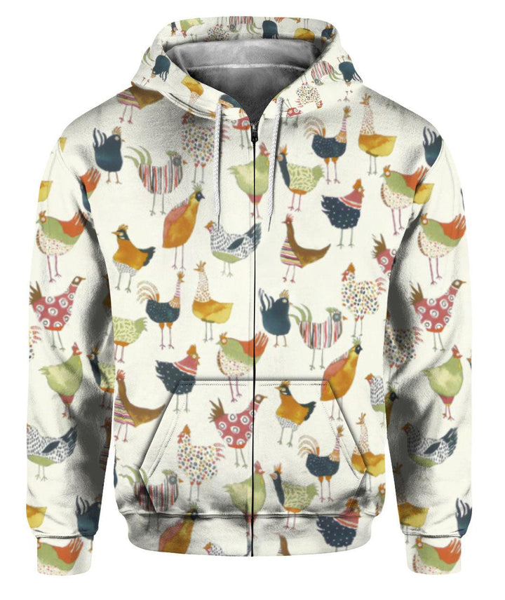 Chicken Design 3D All Over Print | For Men & Women | Adult | HP1271-BehighStyle