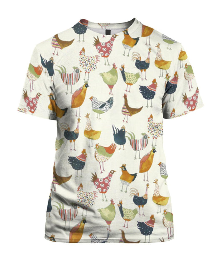 Chicken Design 3D All Over Print | For Men & Women | Adult | HP1271-BehighStyle