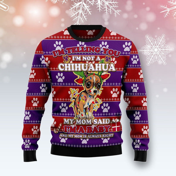 Chihuahua Baby Ugly Christmas Sweater | For Men & Women | Adult | US1072-BehighStyle