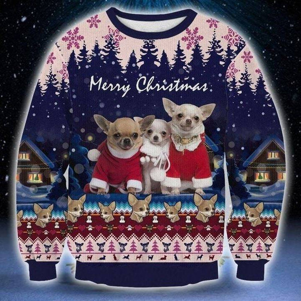 Chihuahua Christmas Ugly Christmas Sweater | Adult | US1879