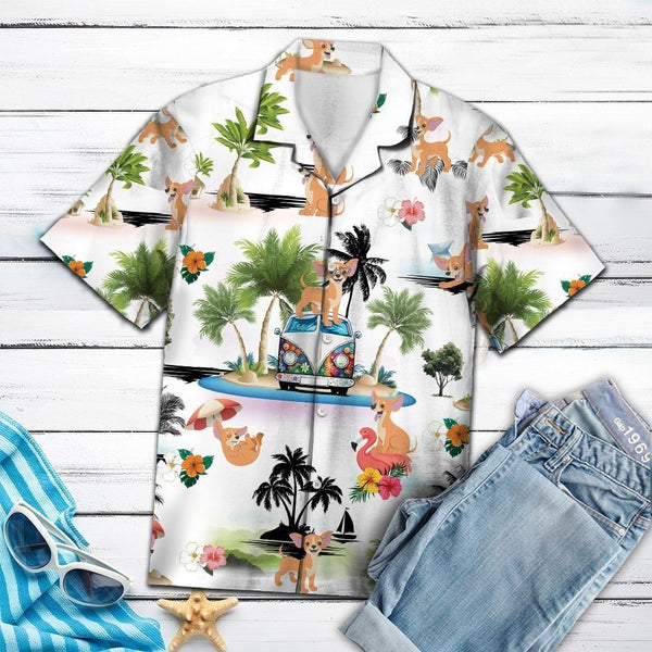 Chihuahua Vacation Multicolor Hawaiian Shirt | For Men & Women | HW1369-BehighStyle