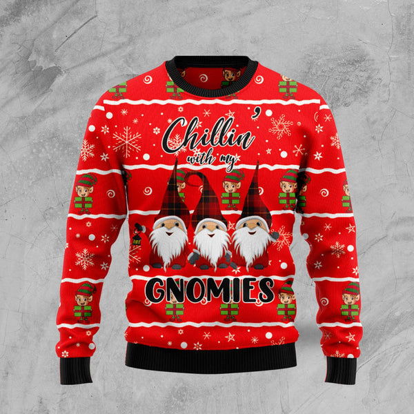 Chillin With My Gnomies Ugly Christmas Sweater | Adult | US1976