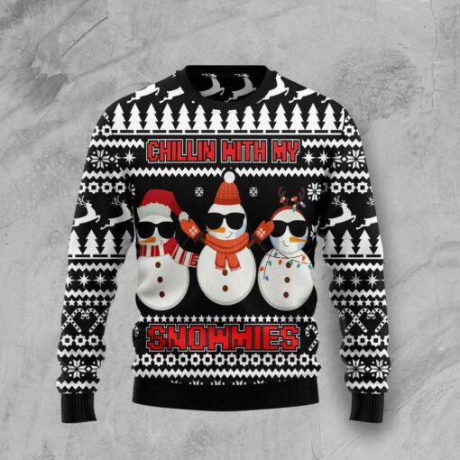 Chillin With My Snowmies Ugly Christmas Sweater | Adult | US1666