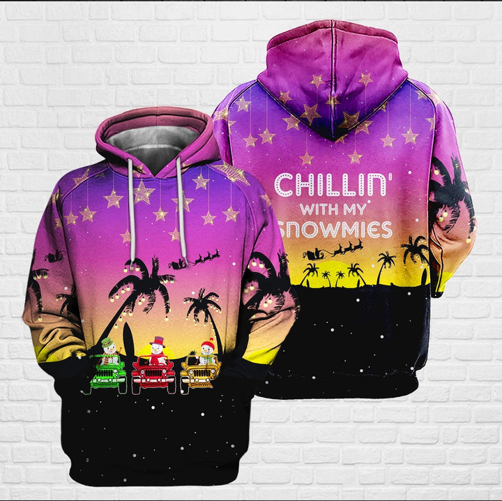 Chilling With My Snowmies 3D All Over Print | For Men & Women | Adult | HP1484-BehighStyle