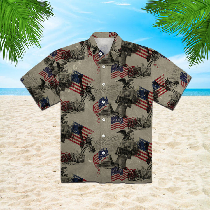 Christian American Flag Hawaiian Shirt | For Men & Women | HW830-BehighStyle