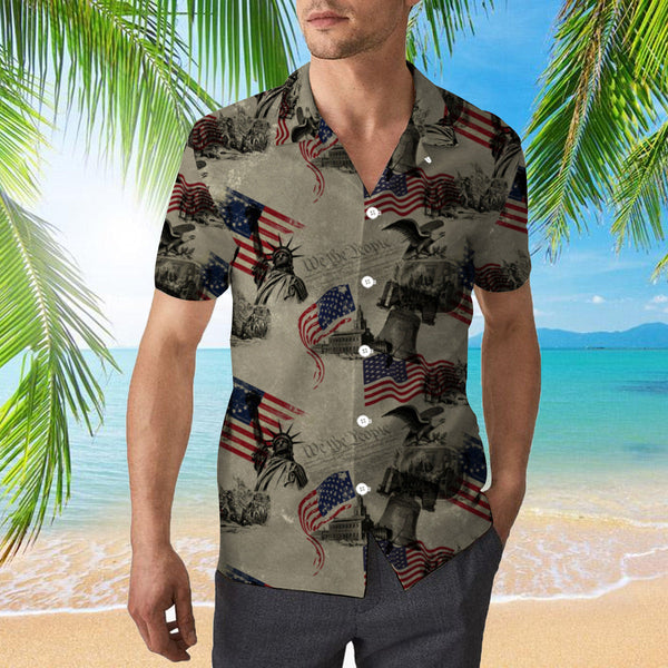 Christian American Flag Hawaiian Shirt | For Men & Women | HW830-BehighStyle