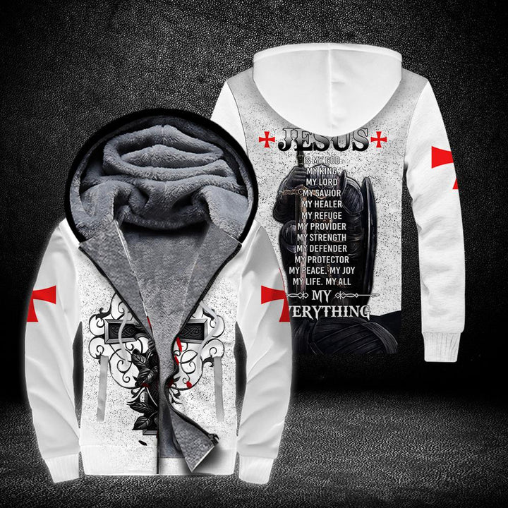 Christian Jesus Easter Fleece Zip Hoodie All Over Print | For Men & Women | FZ120-BehighStyle