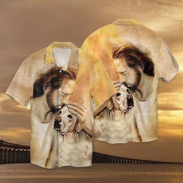 Christian Jesus Love Labrador Dog Aloha Hawaiian Shirt | For Men & Women | HW984-BehighStyle