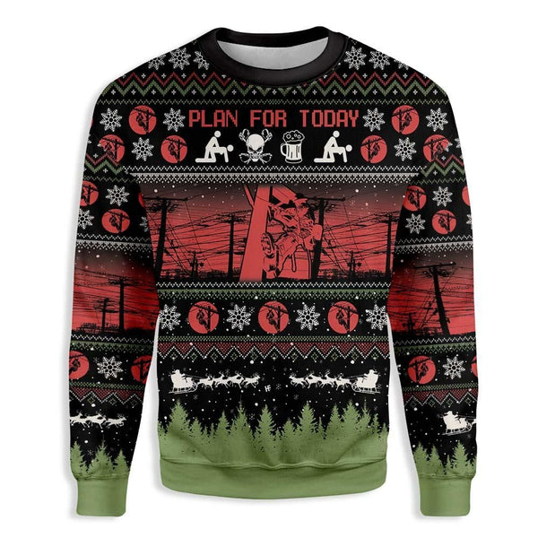 Christian Lineman Ugly Christmas Sweater | Adult | US2069