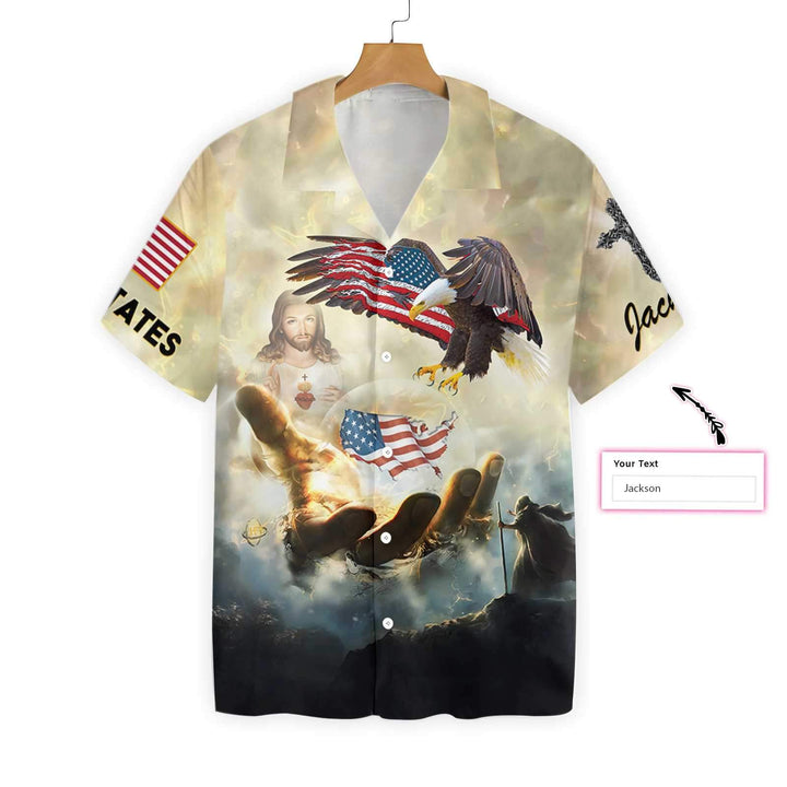 Christian One Nation Under God Custom Name Hawaiian Shirt | For Men & Women | HN395-BehighStyle