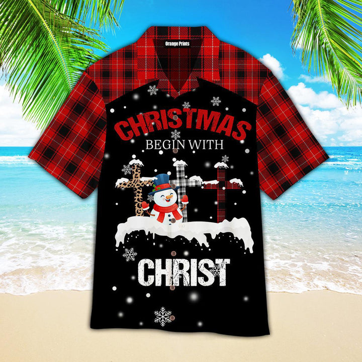 Christmas Begin With Christ Hawaiian Shirt | For Men & Women | HW2705-BehighStyle