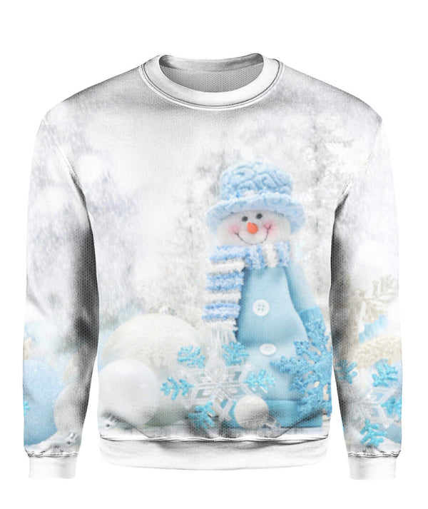 Christmas Blue Snowman Ugly Christmas Sweater | For Men & Women | UH2041