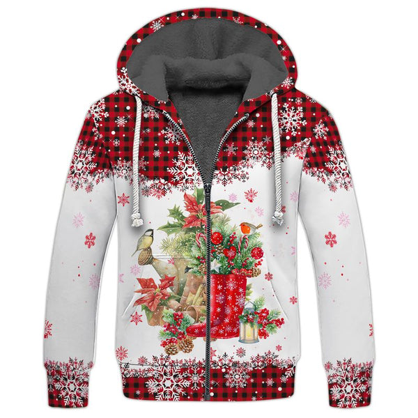 Christmas Gardening Fleece Zip Hoodie All Over Print | FZ215