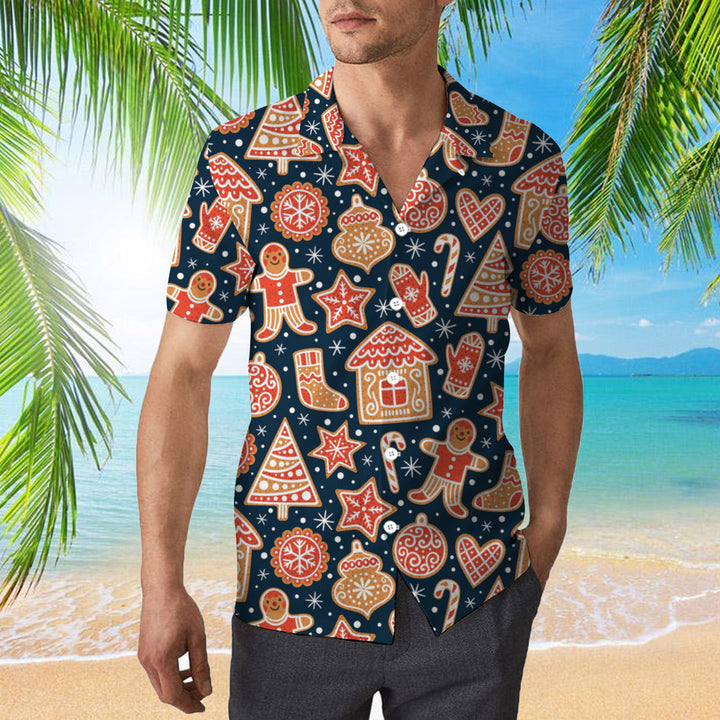 Christmas Gingerbread Cookies Hawaiian Shirt | For Men & Women | HW1125-BehighStyle