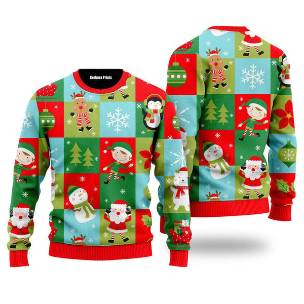 Christmas Holiday Pattern Ugly Christmas Sweater | Adult | US1989