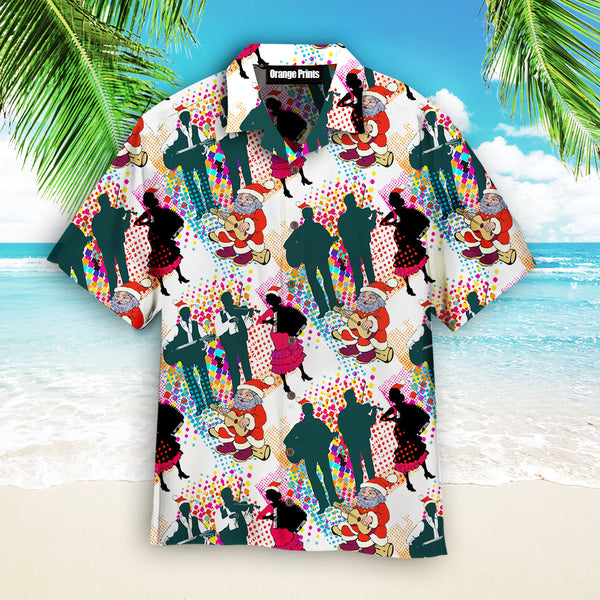 Christmas In July Santa With Musicians Hawaiian Shirt | For Men & Women | HW1872-BehighStyle