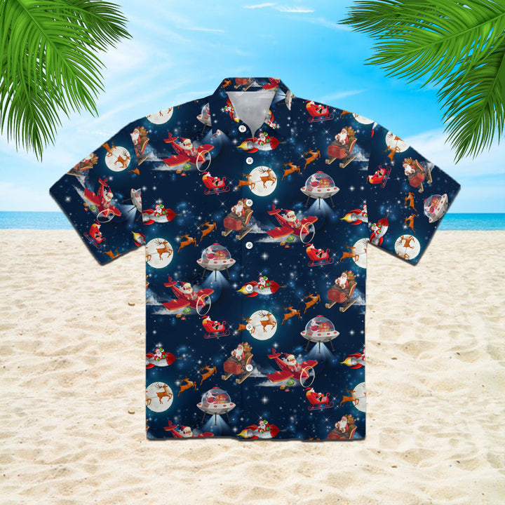 Christmas In Space Hawaiian Shirt | For Men & Women | HW1015-BehighStyle