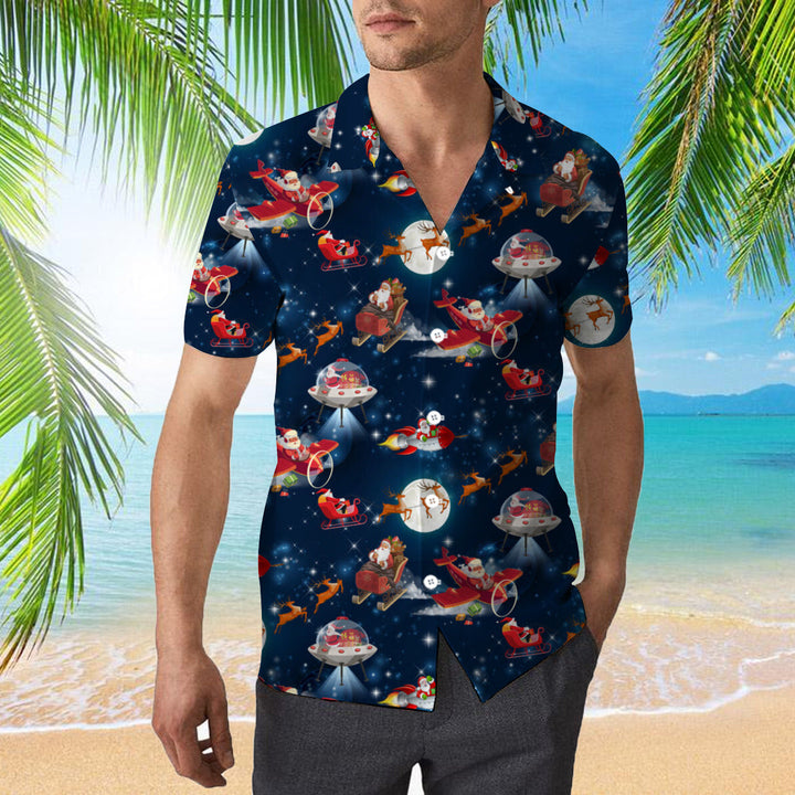 Christmas In Space Hawaiian Shirt | For Men & Women | HW1015-BehighStyle