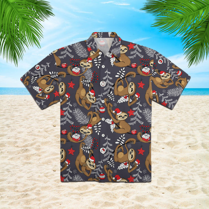 Christmas Lazy Sloths Hawaiian Shirt | For Men & Women | HW932-BehighStyle