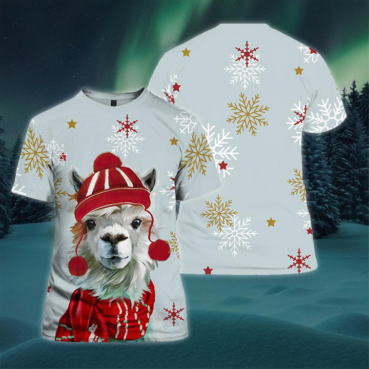 Christmas Llama 3D All Over Print | For Men & Women | Adult | HP1460-BehighStyle