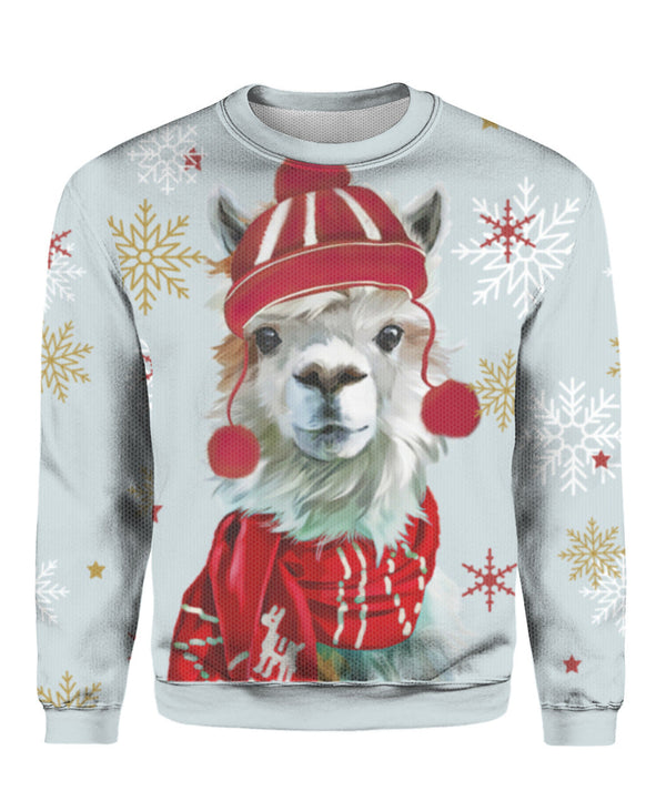 Christmas Llama Ugly Christmas Sweater | For Men & Women | UH1145