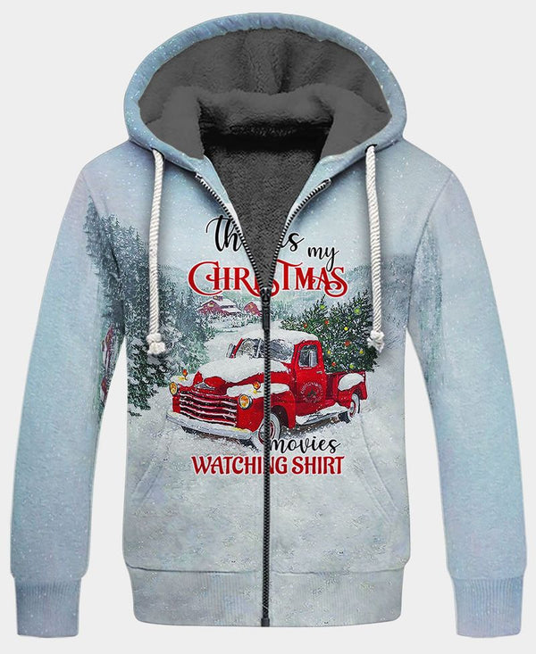 Christmas Movies Fleece Zip Hoodie All Over Print | For Men & Women | FZ210-BehighStyle