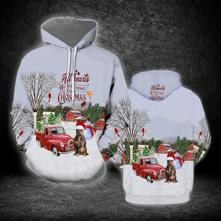 Christmas Pitbull 3D All Over Print | For Men & Women | Adult | HP1259-BehighStyle