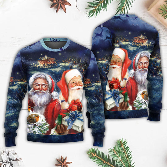 Christmas Santa Claus Snow Ugly Christmas Sweater | Adult | US2015