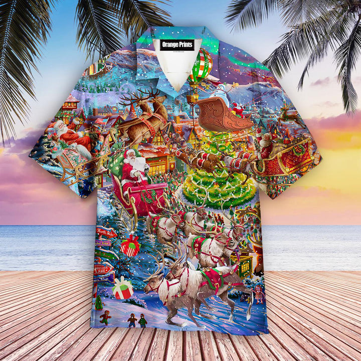 Christmas Say Hi From Santa Hawaiian Shirt | For Men & Women | HW2059-BehighStyle