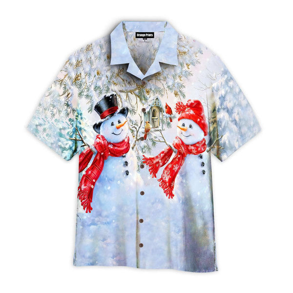 Christmas Snowman Hawaiian Shirt | For Men & Women | HW2710-BehighStyle